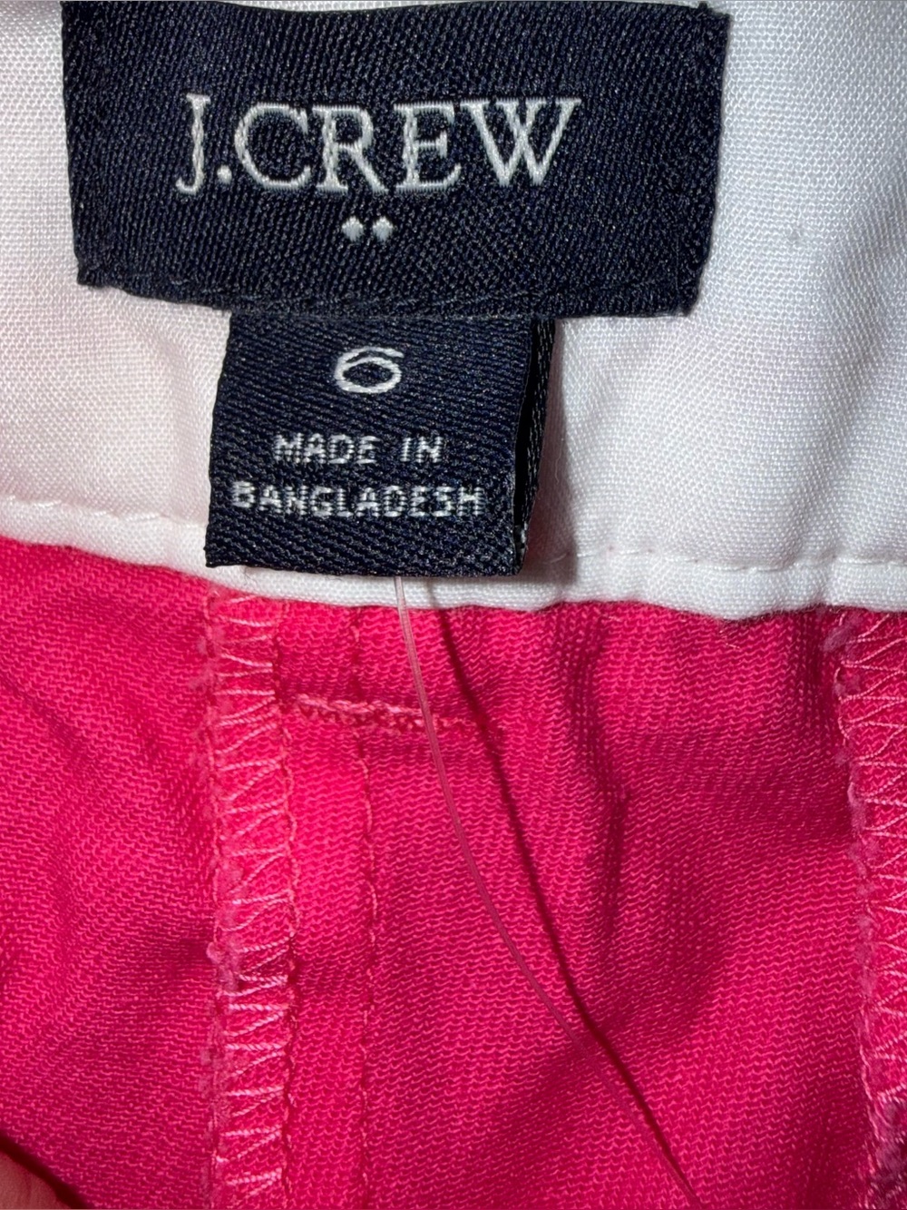 J. Crew Women’s sz 6 Bright Hot Pink Cotton Classic Chino Casual Shorts new nwt - Picture 8 of 11
